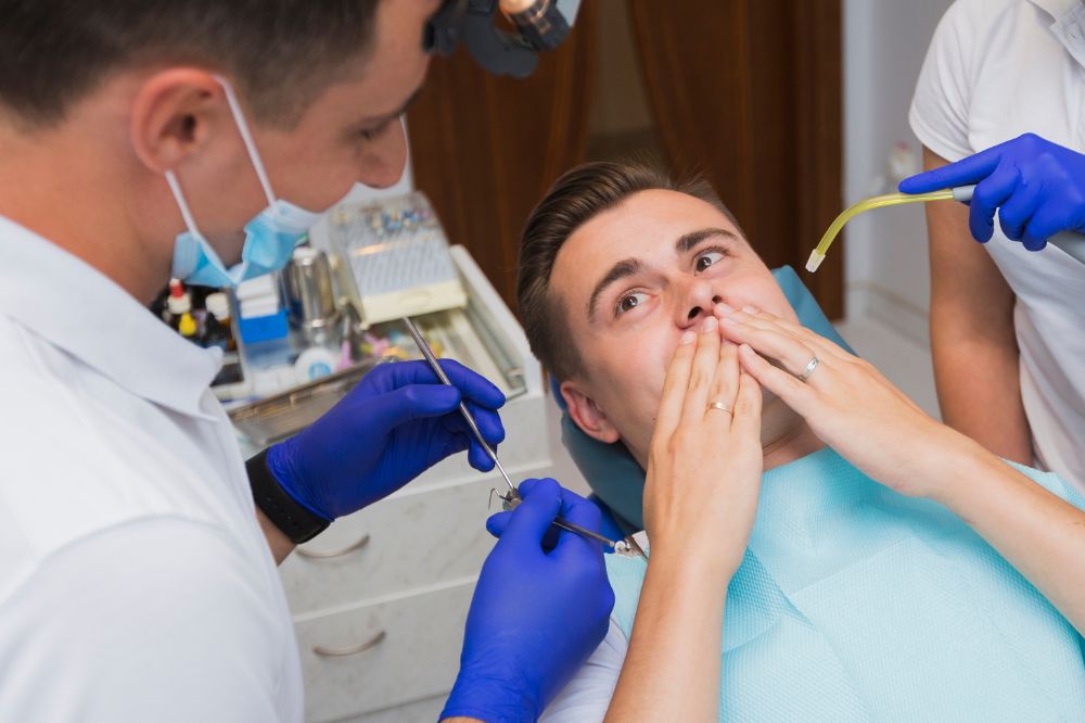 a man visits for wisdom tooth removal